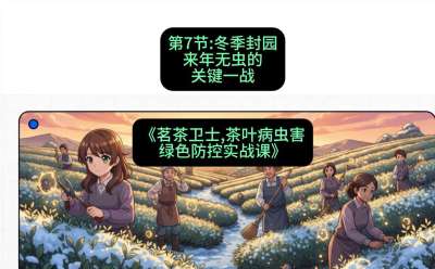 第07节：冬季封园&mdash;&mdash;来年无虫的关键一战，课程：《茗茶卫士&mdash;&mdash;茶叶病虫害绿色防控实战课》#识农AI