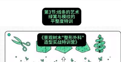 第03节：线条的艺术&mdash;&mdash;绿篱与模纹的平整度特训，课程：《景观树木&ldquo;整形外科&rdquo;造型实战特训营》#识农AI