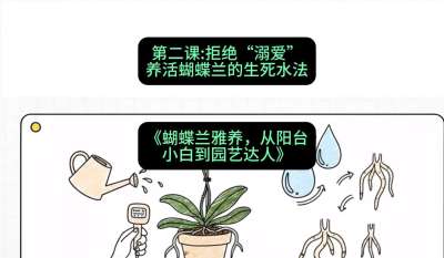 第二节：拒绝&ldquo;溺爱&rdquo;：养活蝴蝶兰的生死水法，课程：《蝴蝶兰雅养六讲：从阳台小白到园艺达人》#识农AI